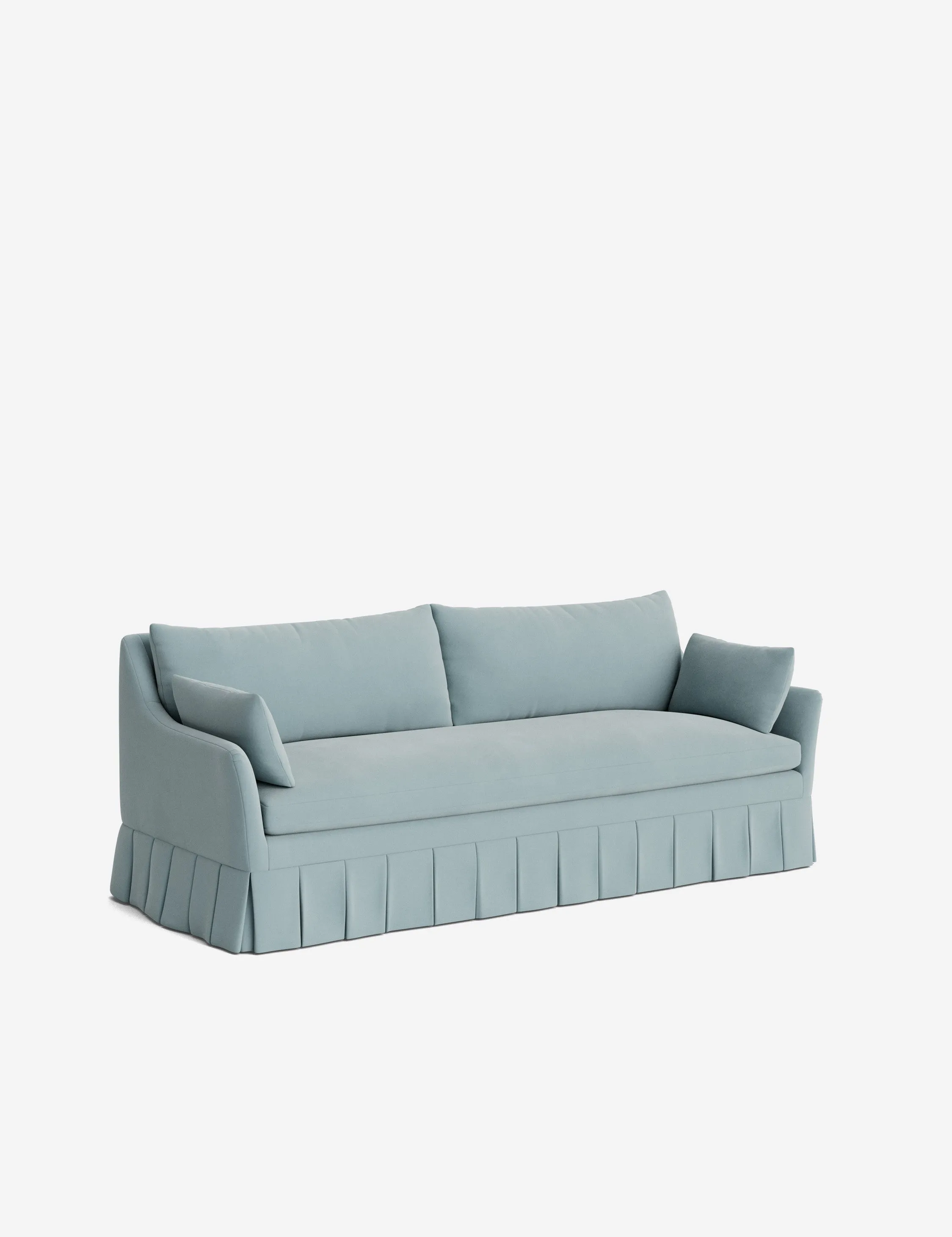 Portola Pleated Sofa Lulu and Georgia