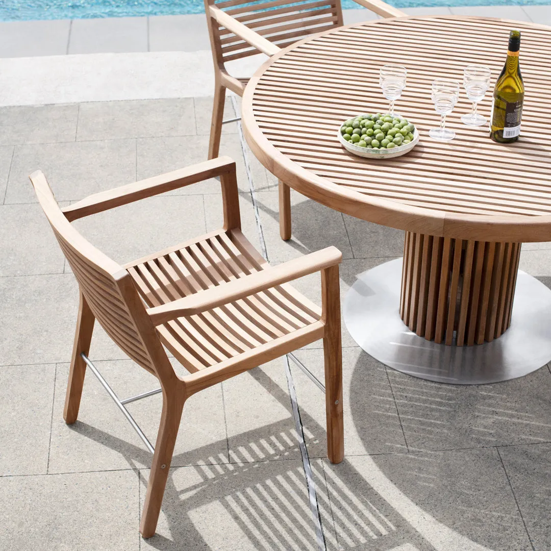 RIB Outdoor Dining Chair - w/ Arms