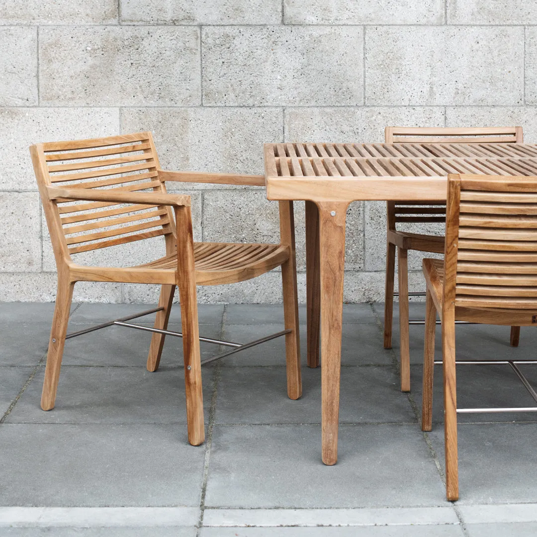 RIB Outdoor Dining Chair - w/ Arms