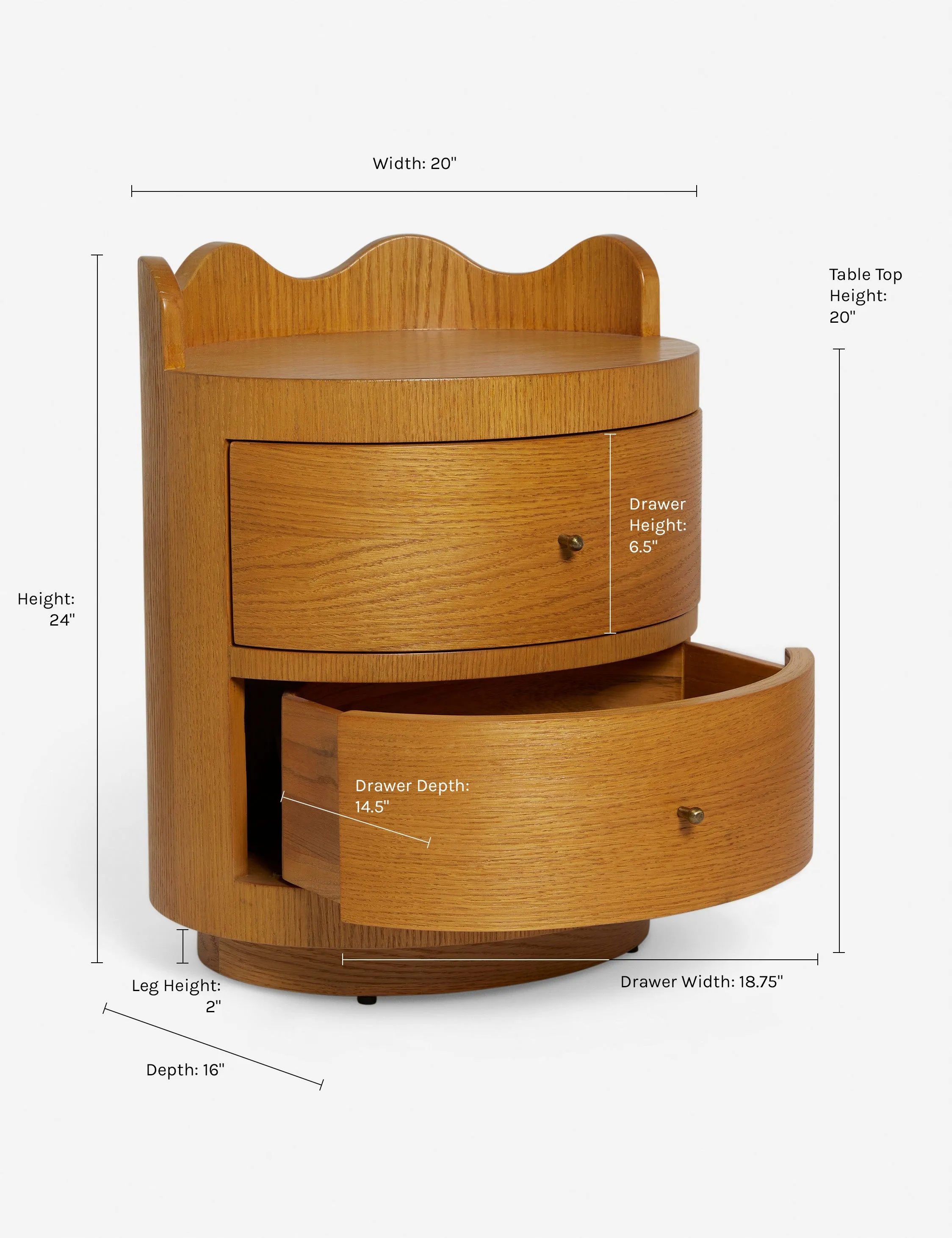 Ripple Nightstand by Sarah Sherman Samuel Lulu and Georgia