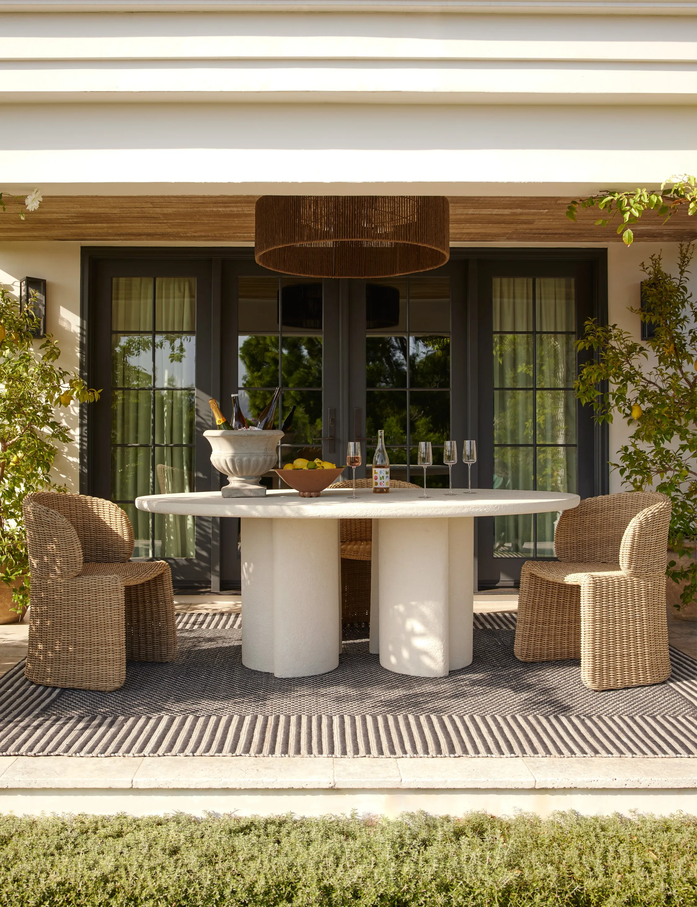 Rodrigo Indoor / Outdoor Oval Dining Table Lulu and Georgia