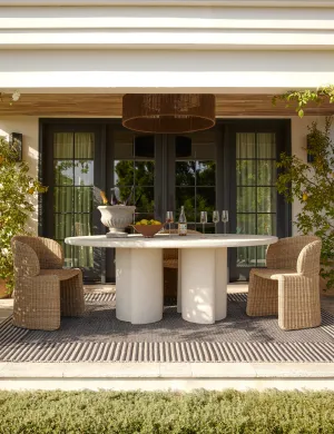 Rodrigo Indoor / Outdoor Oval Dining Table Lulu and Georgia