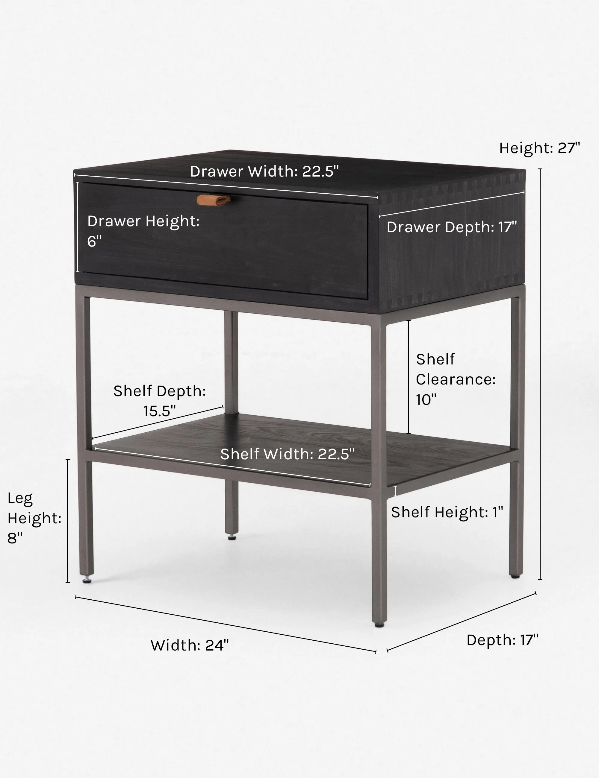 Rosamonde Nightstand Lulu and Georgia