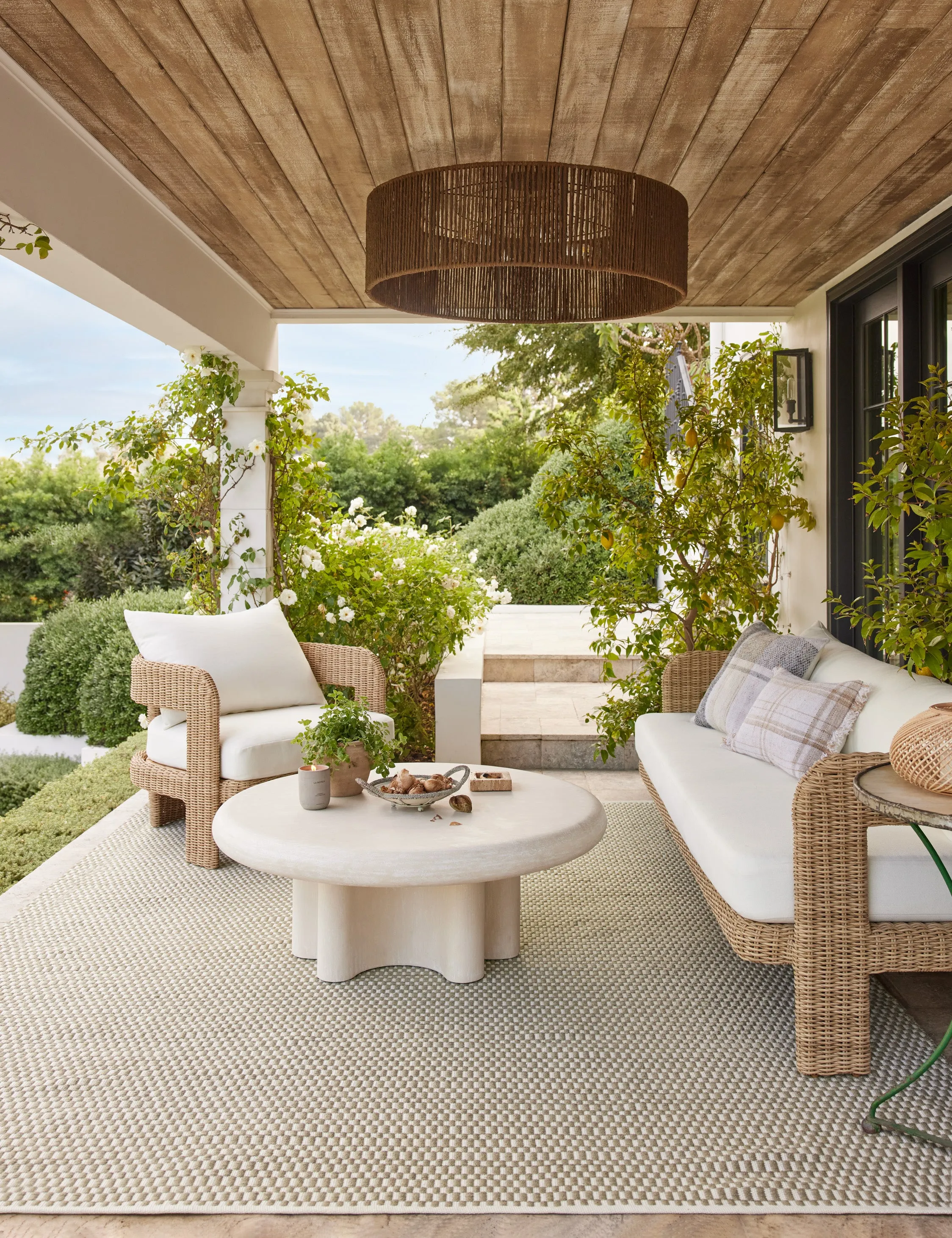 Ruiz Indoor / Outdoor Round Coffee Table Lulu and Georgia