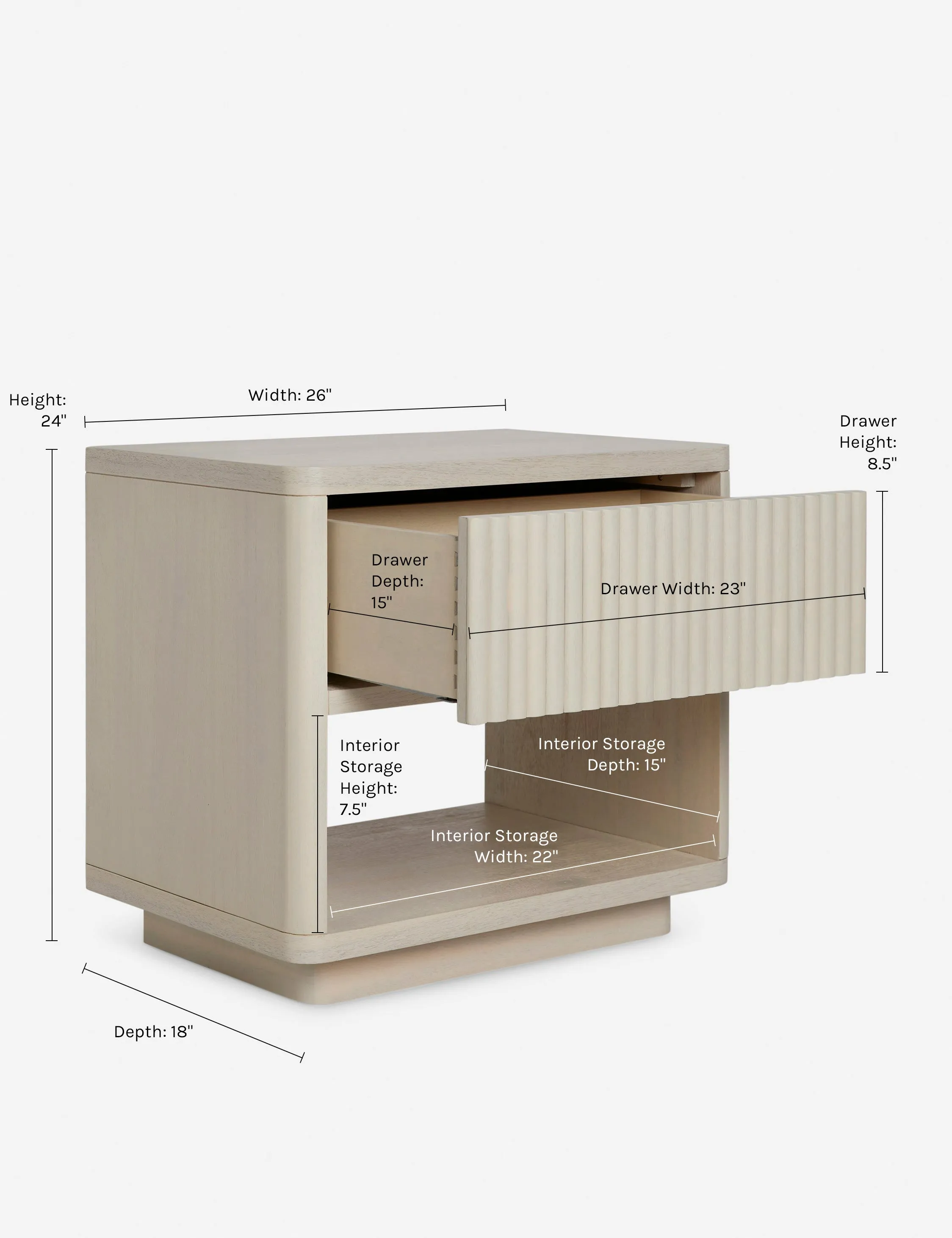Rutherford Nightstand Lulu and Georgia