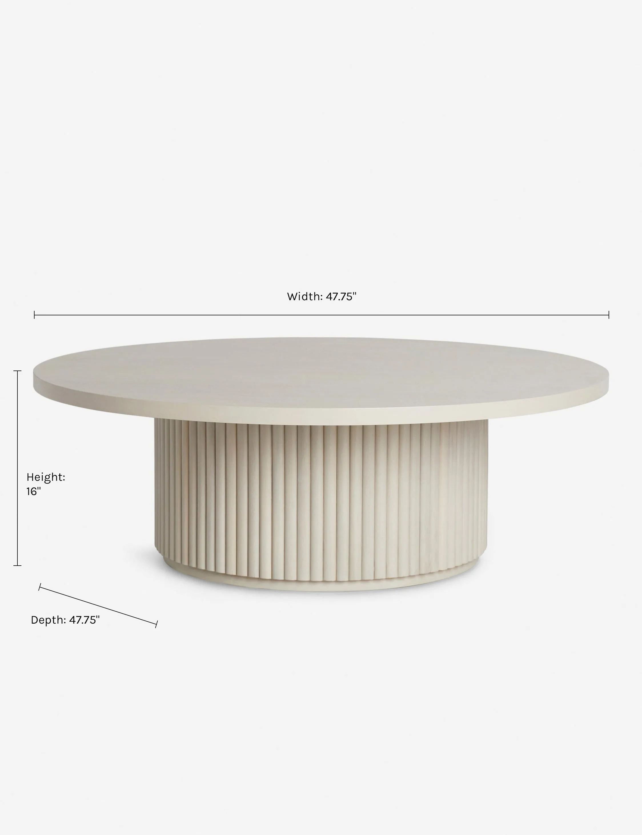 Rutherford Round Coffee Table Lulu and Georgia