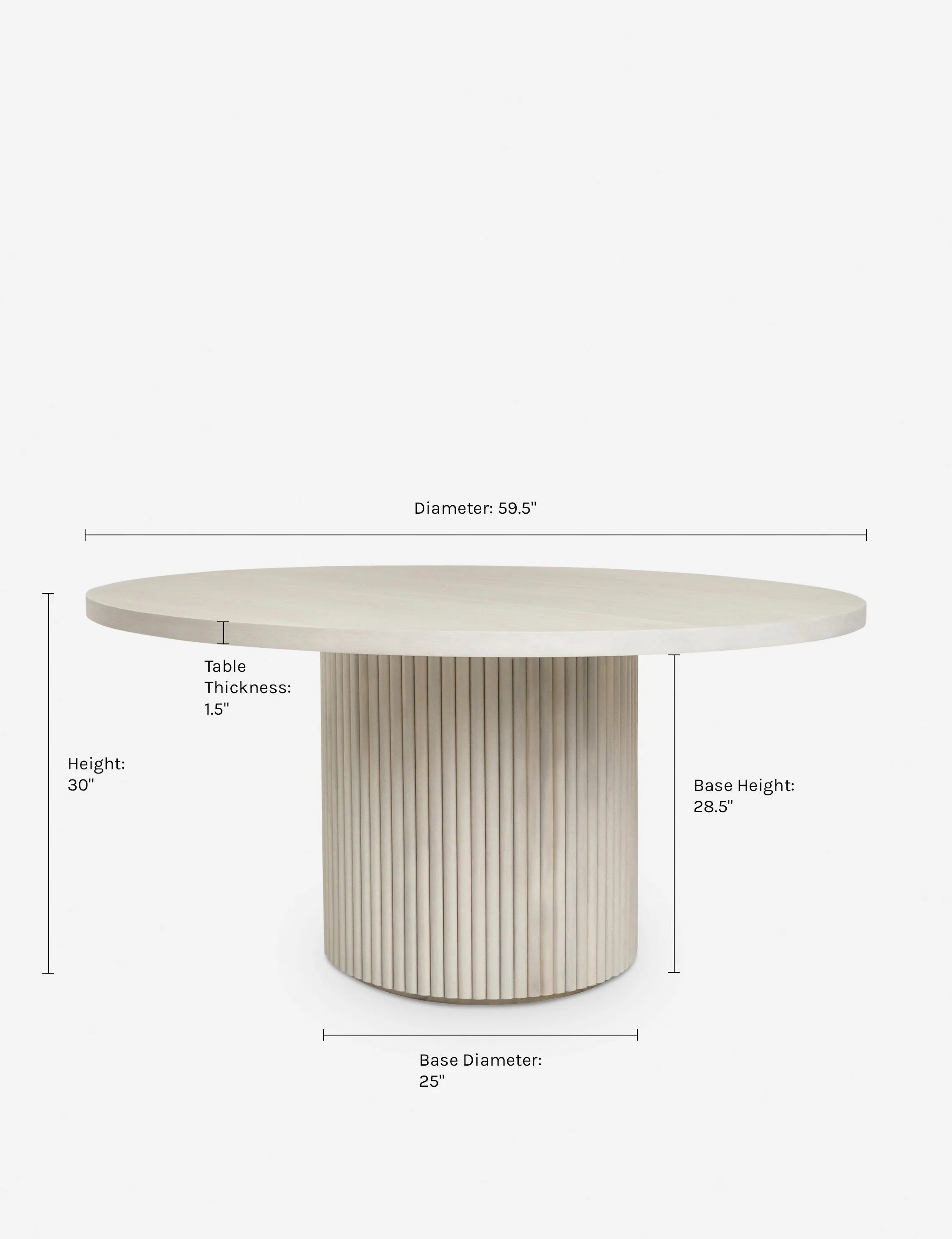 Rutherford Round Dining Table Lulu and Georgia