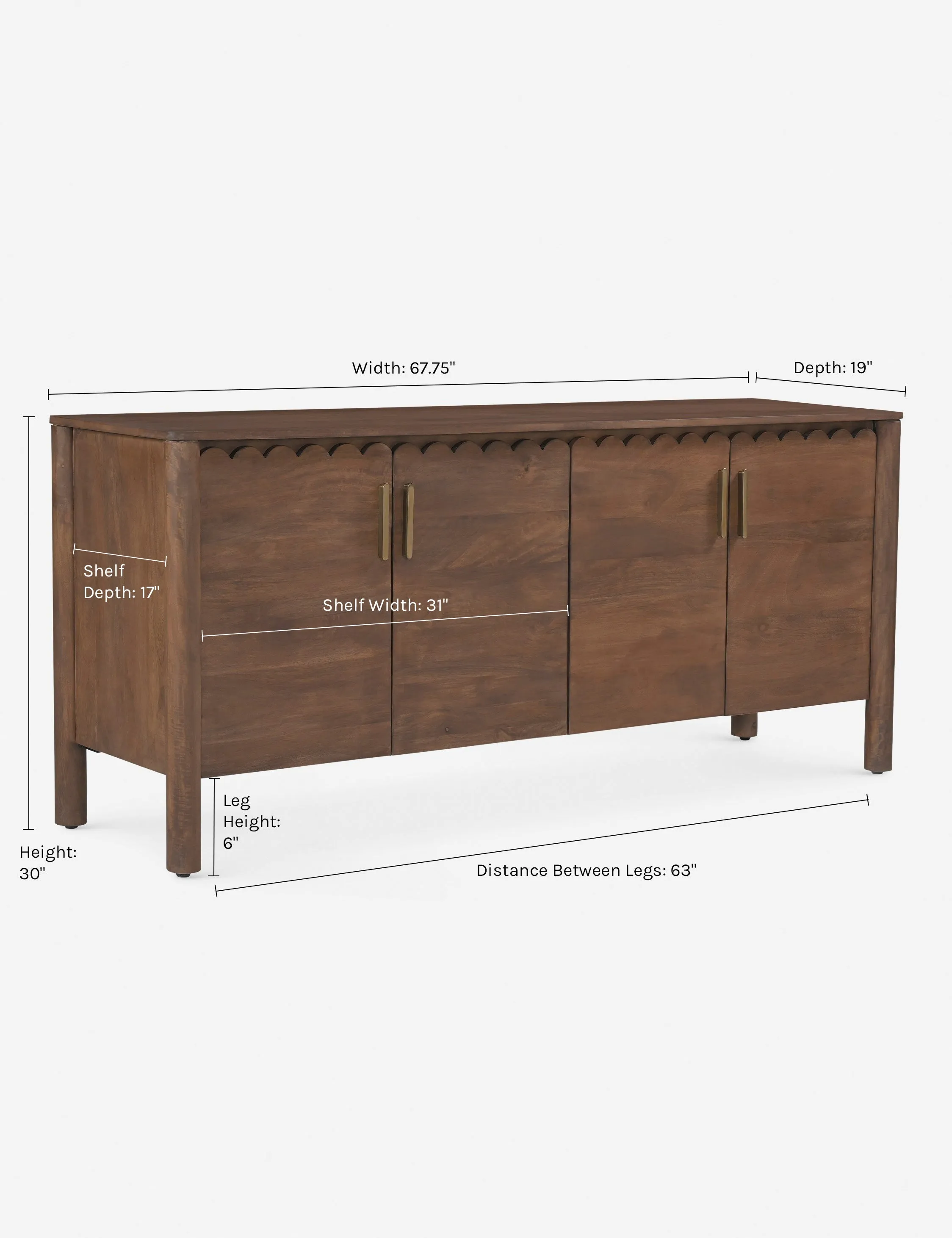 Samantha 4-Door Sideboard Lulu and Georgia