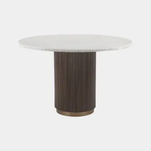 Seabrook - Round Dining Table With Marble Top