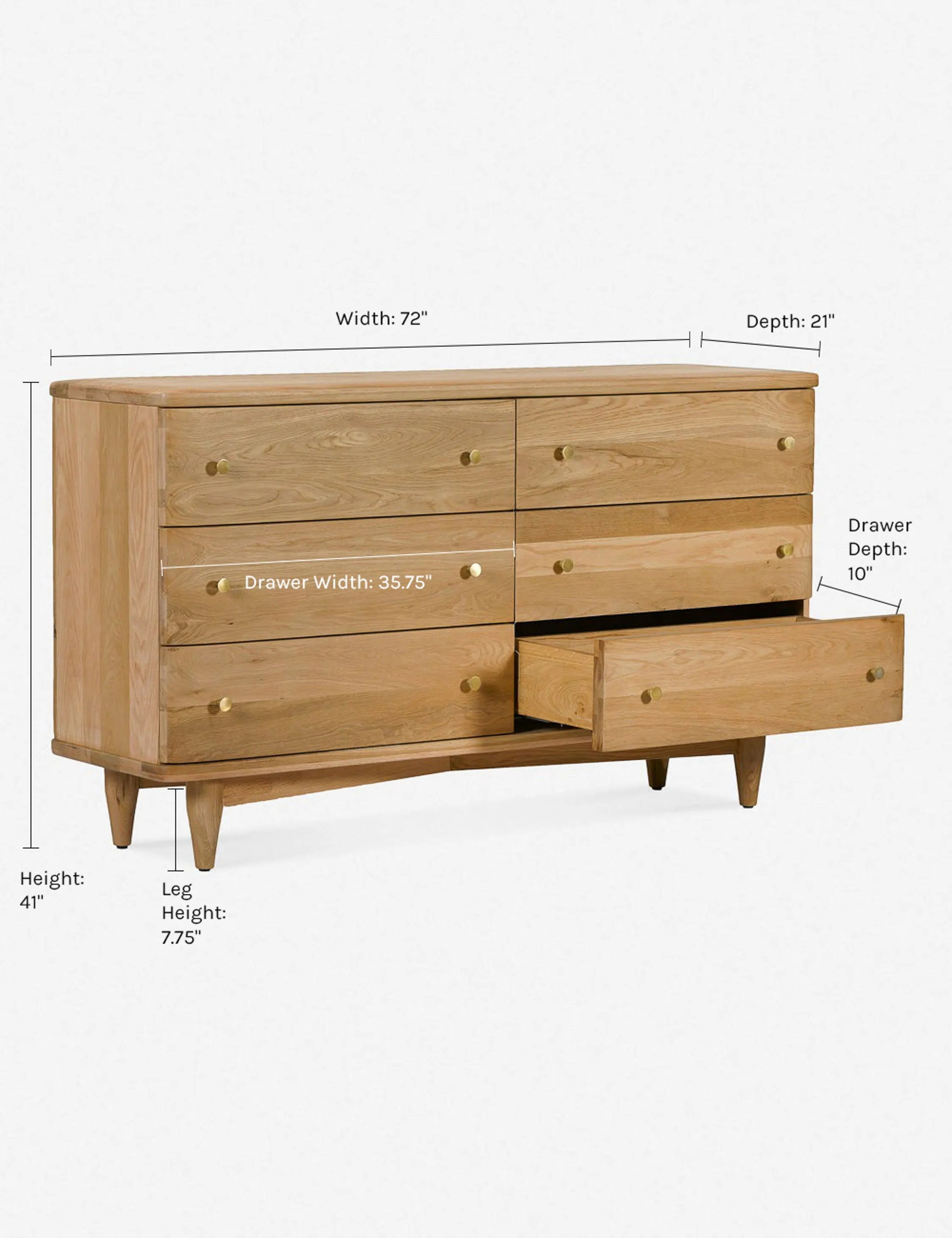 Shiloh 6-Drawer Dresser Lulu and Georgia