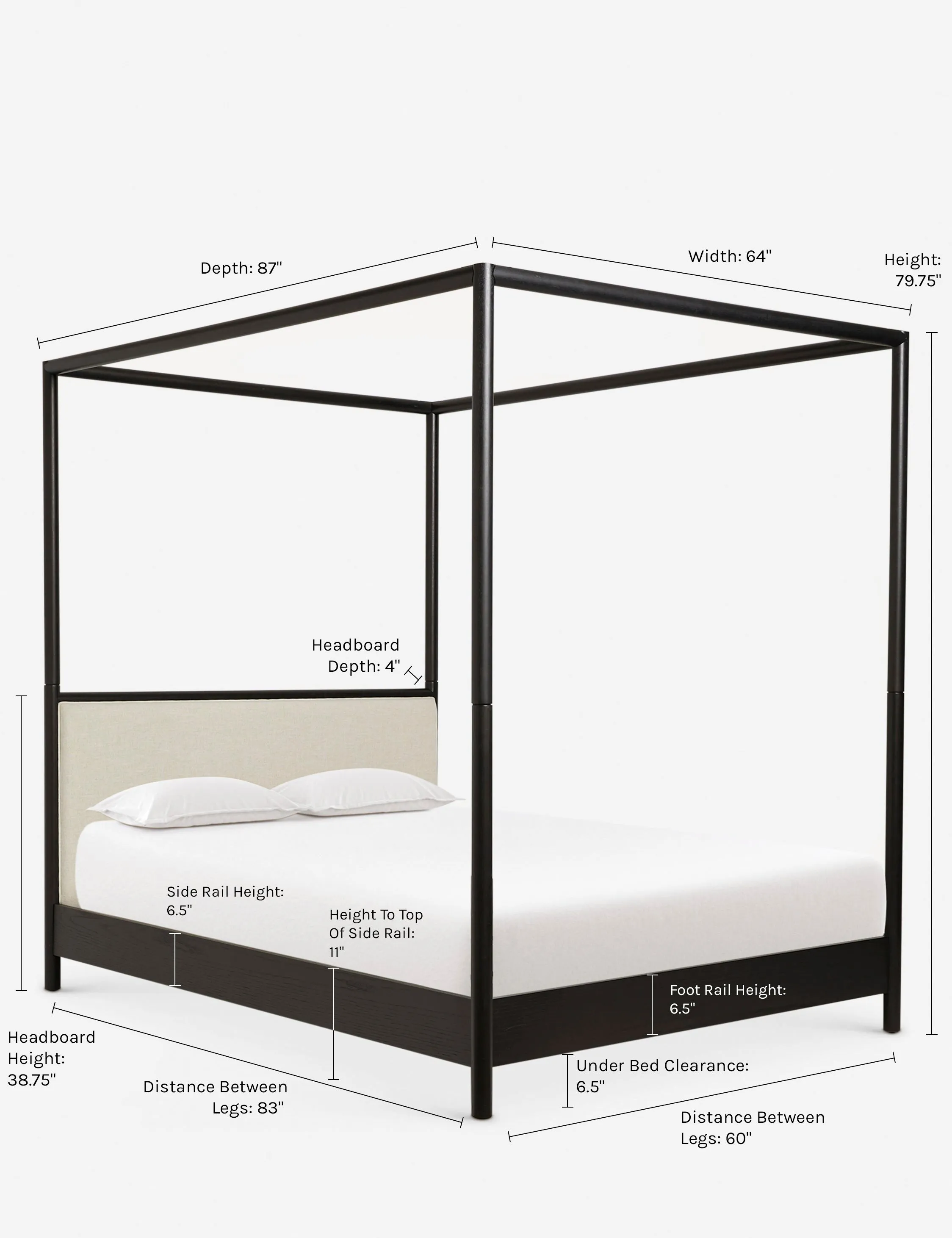 Simonette Canopy Bed Lulu and Georgia