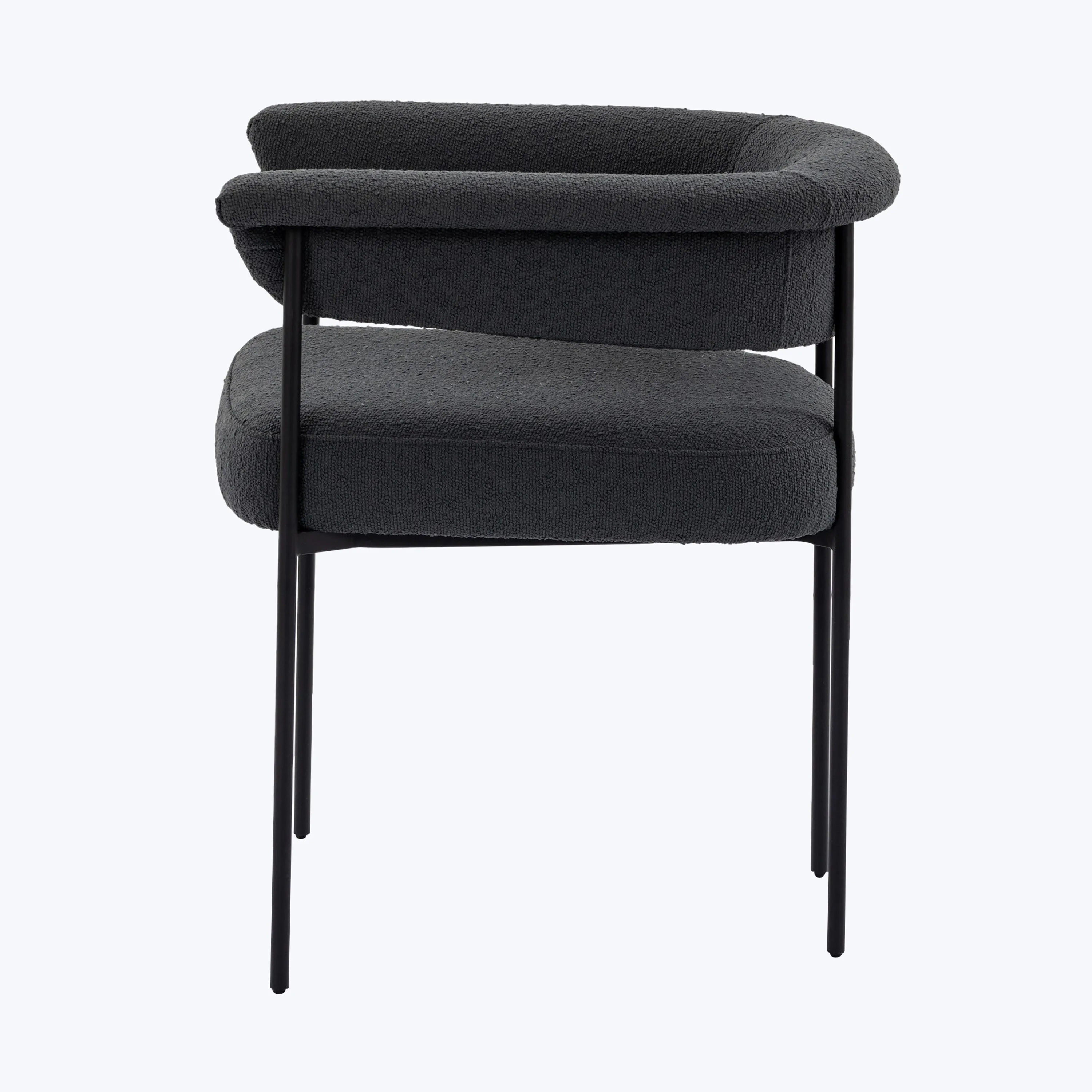 Slim Boucle Dining Chair