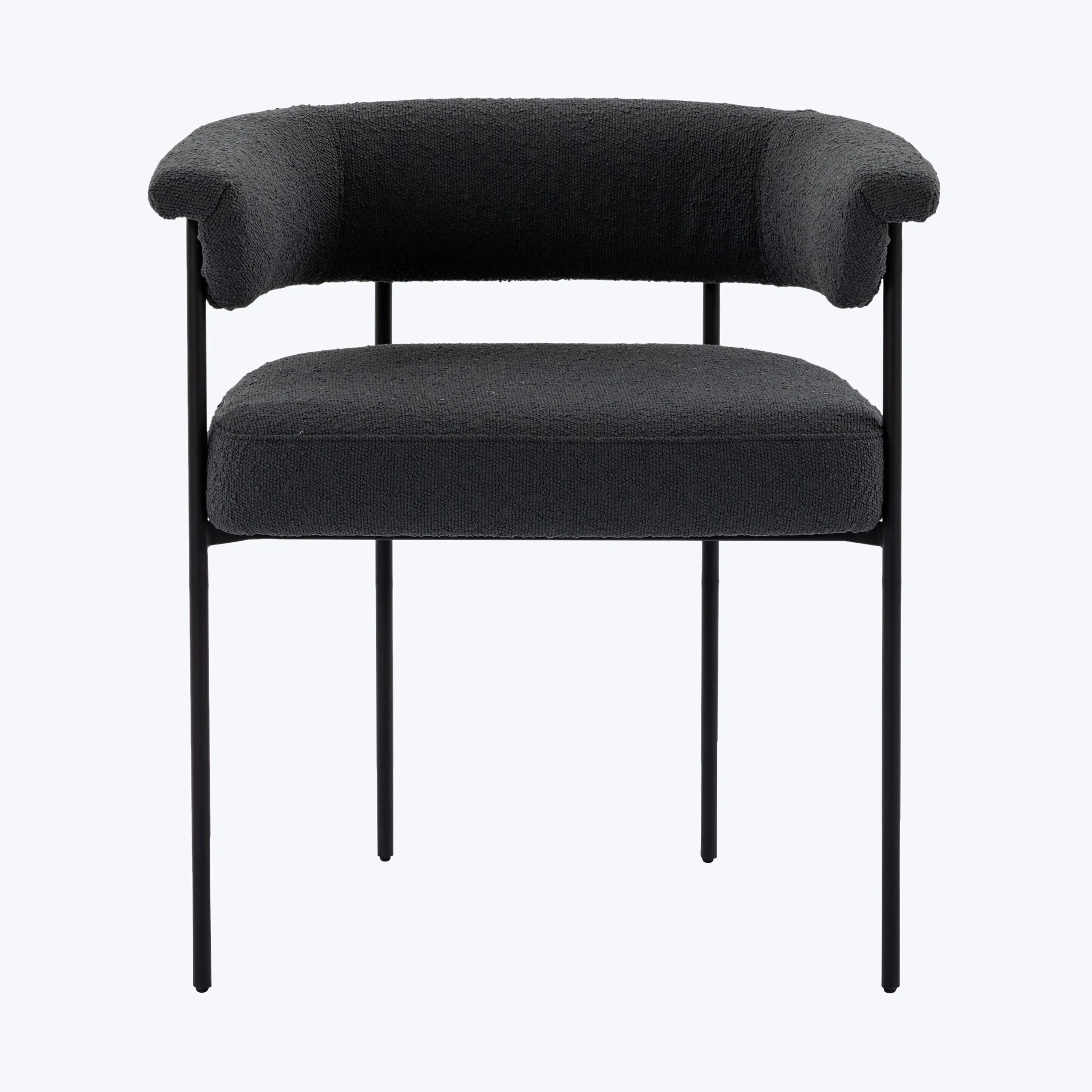 Slim Boucle Dining Chair