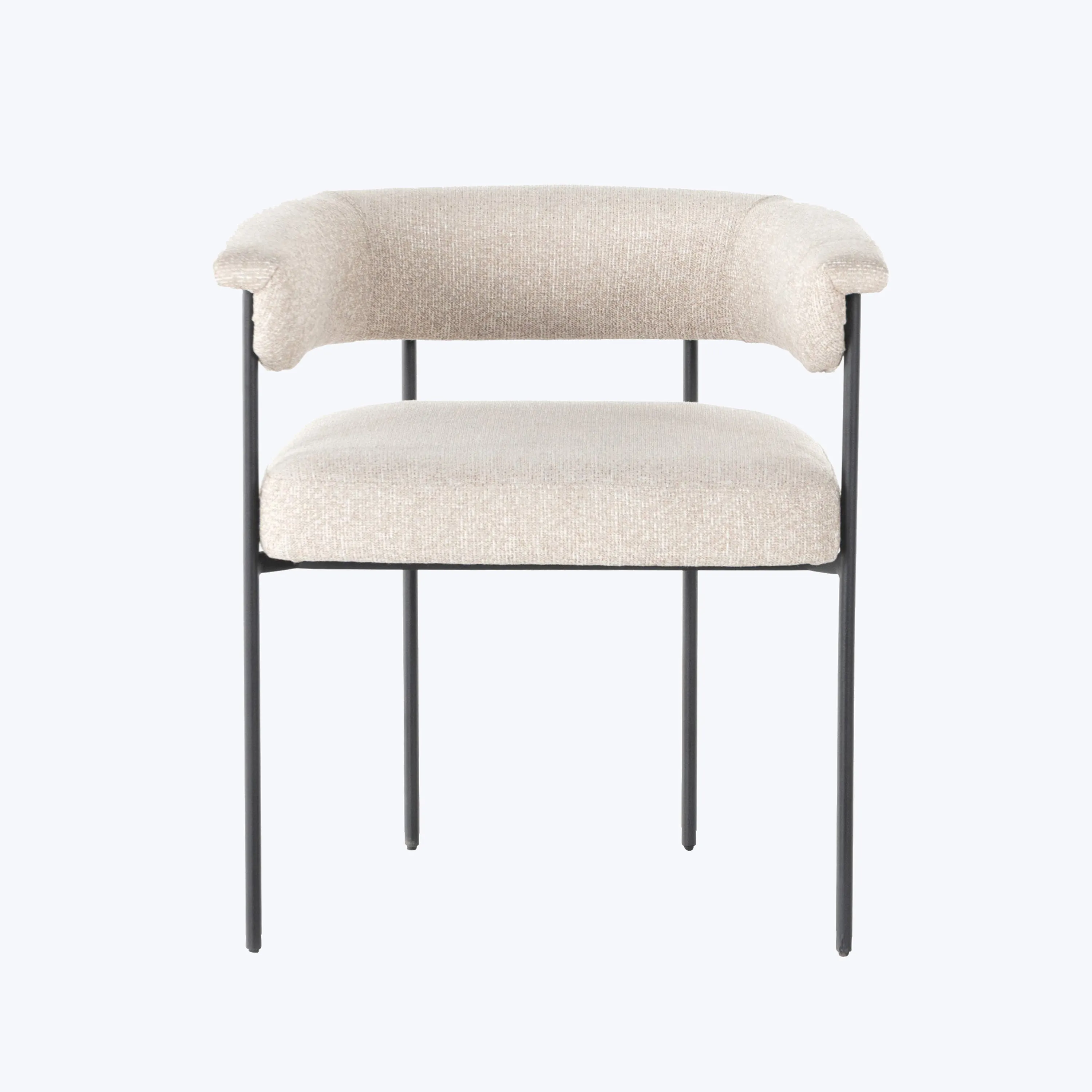 Slim Boucle Dining Chair