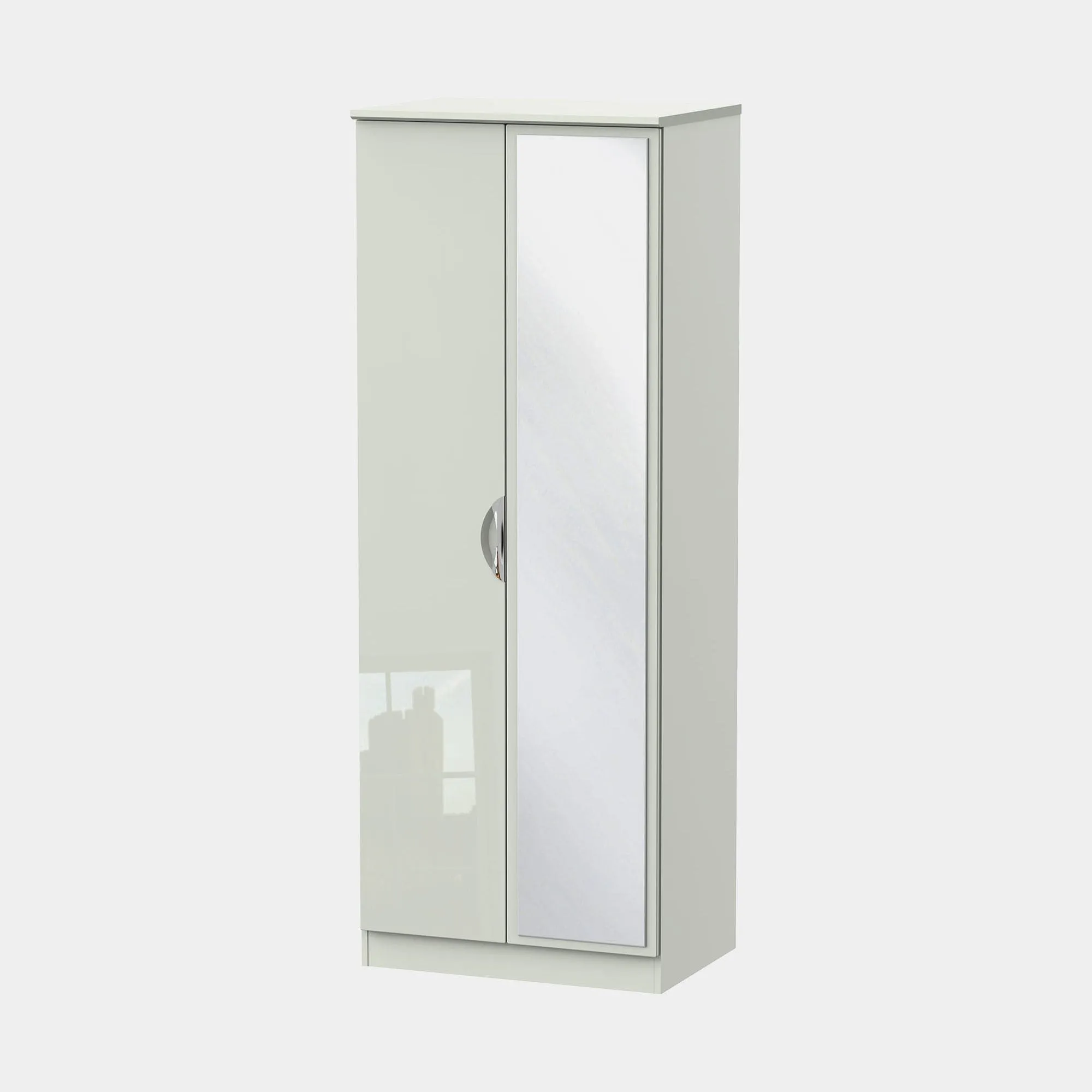 Stanford - Mirrored Wardrobe In High Gloss