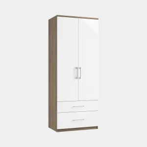 Strasbourg - Double 2 Drawer Wardrobe