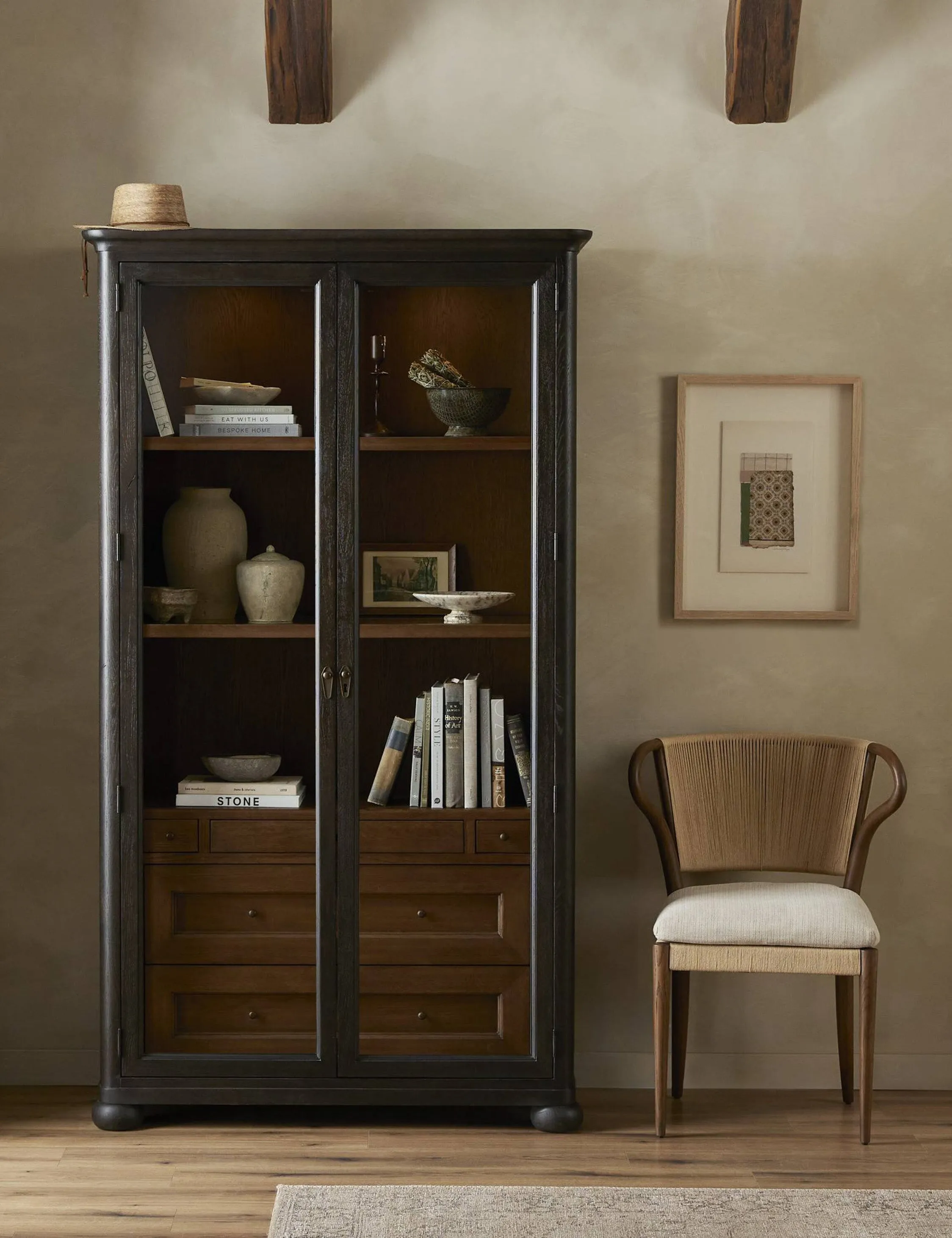 Sussex Curio Cabinet by Amber Lewis x Four Hands Lulu and Georgia