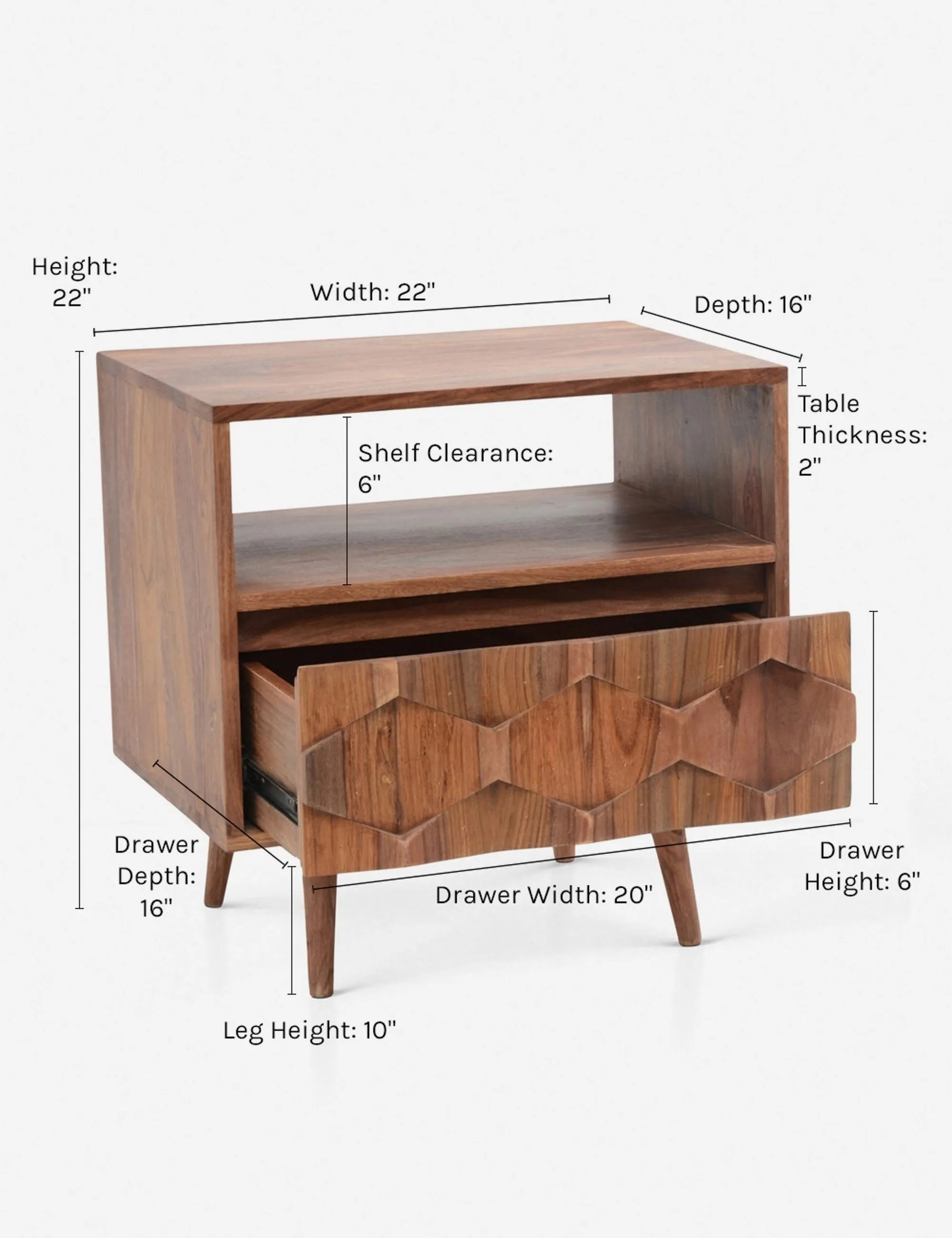 Tavia Nightstand Lulu and Georgia