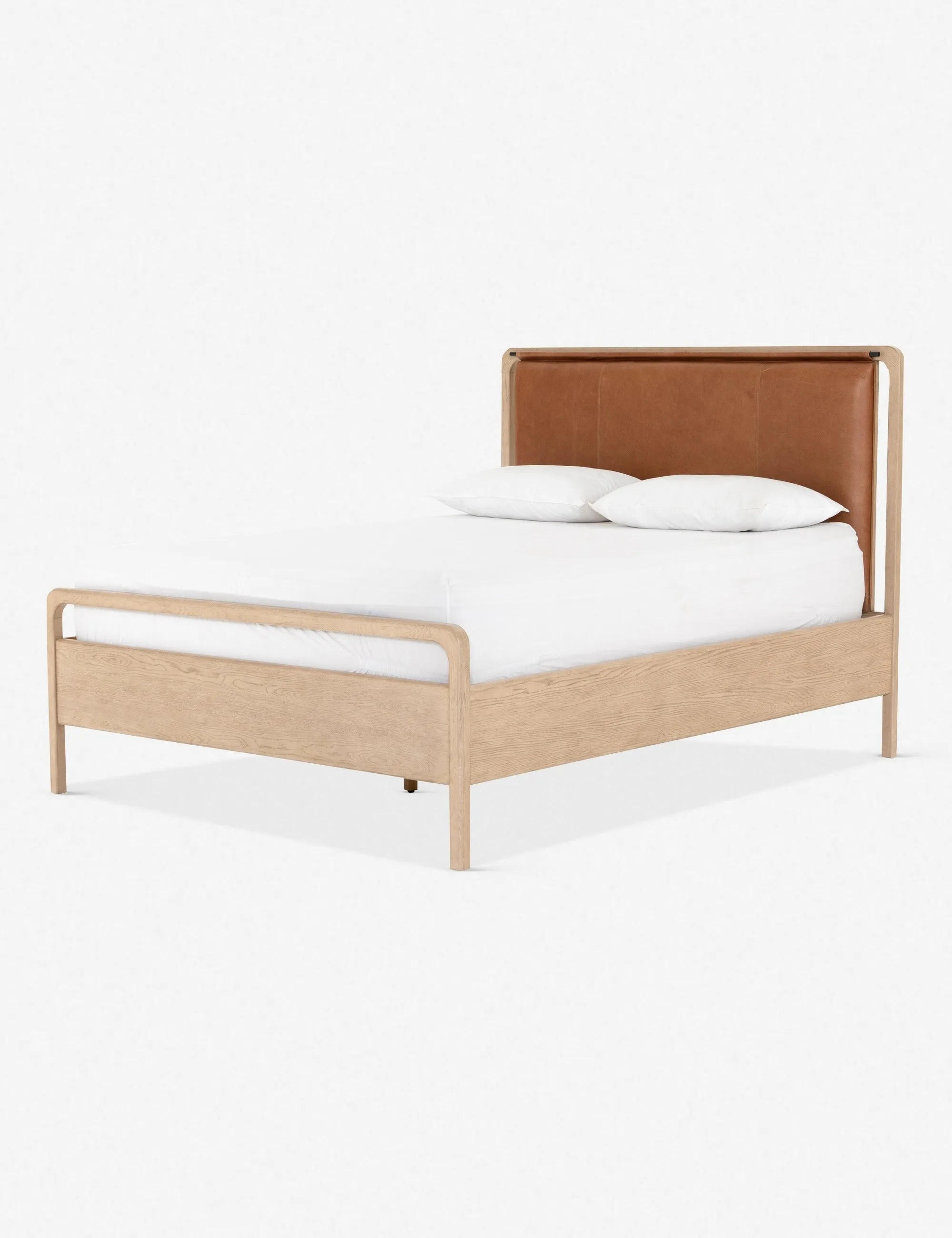 Tierney Leather Bed Lulu and Georgia