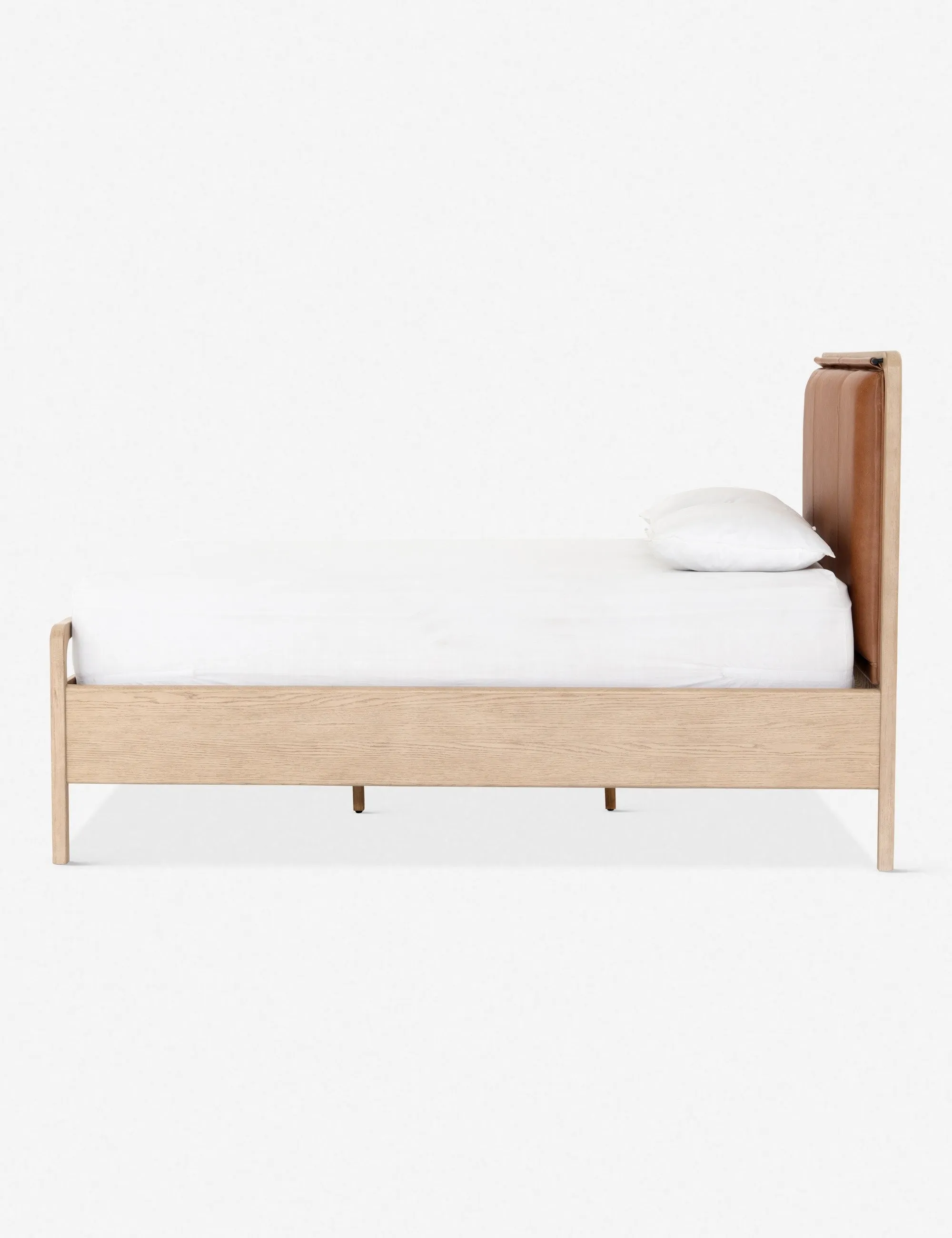 Tierney Leather Bed Lulu and Georgia