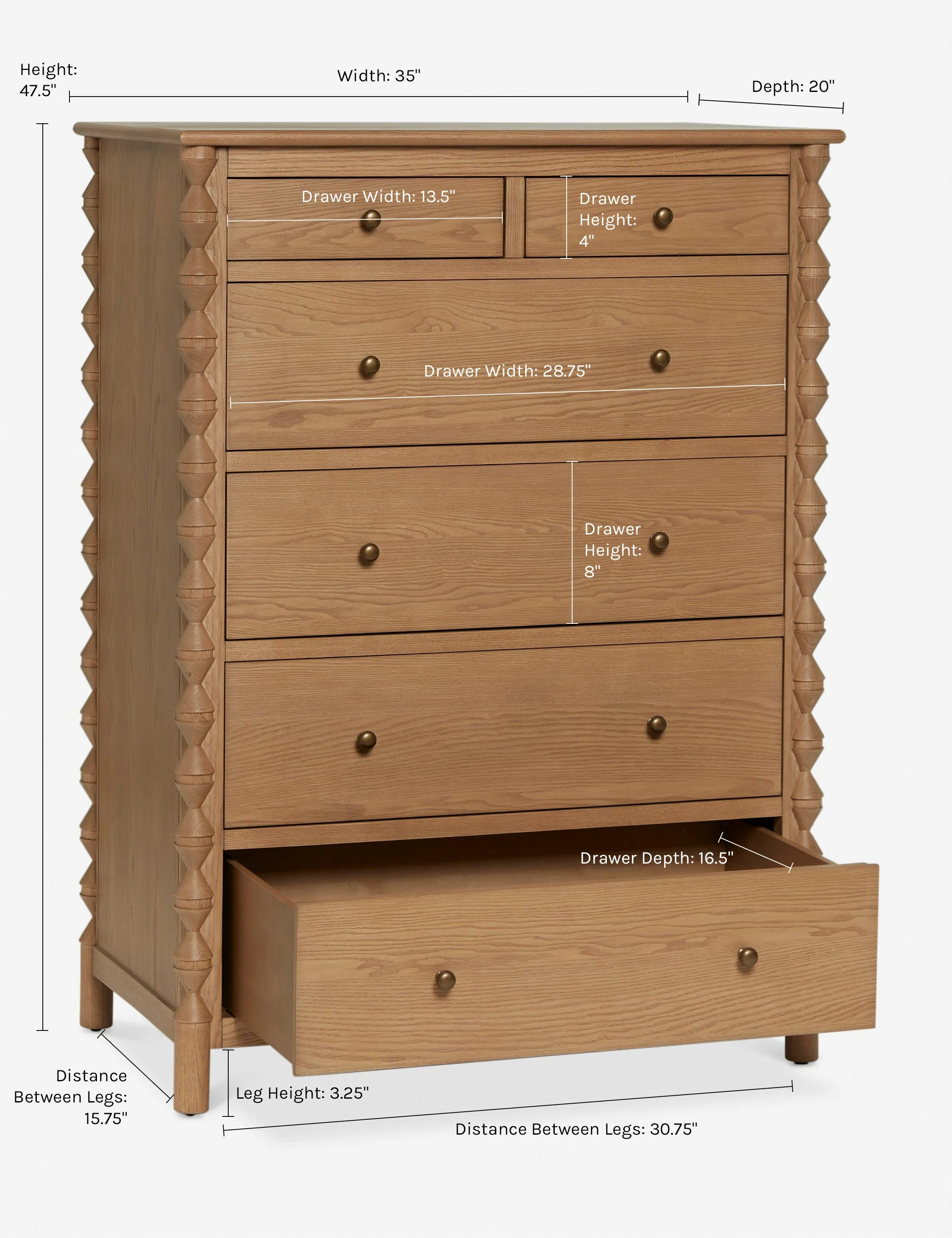 Topia 6-Drawer Dresser by Ginny Macdonald Lulu and Georgia