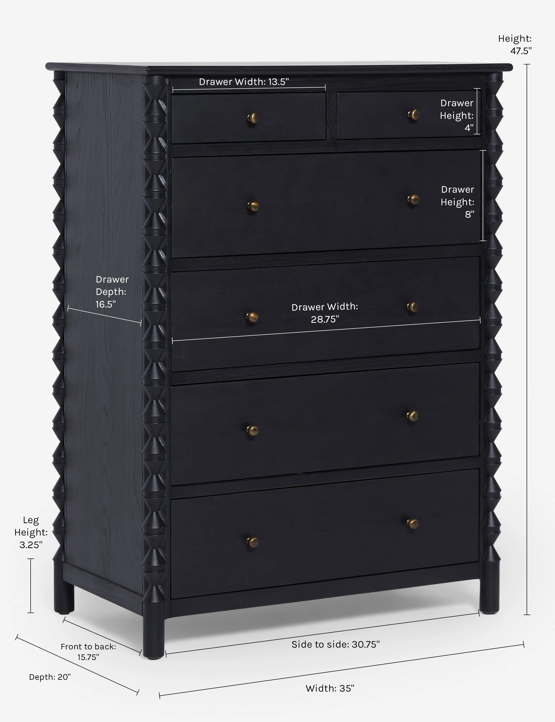 Topia 6-Drawer Dresser by Ginny Macdonald Lulu and Georgia
