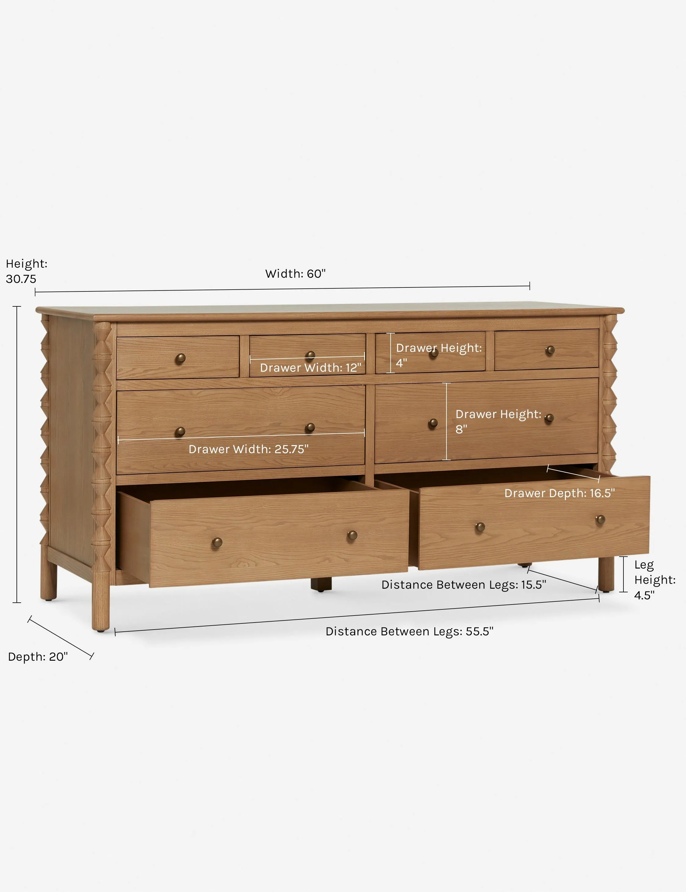 Topia 8-Drawer Dresser by Ginny Macdonald Lulu and Georgia