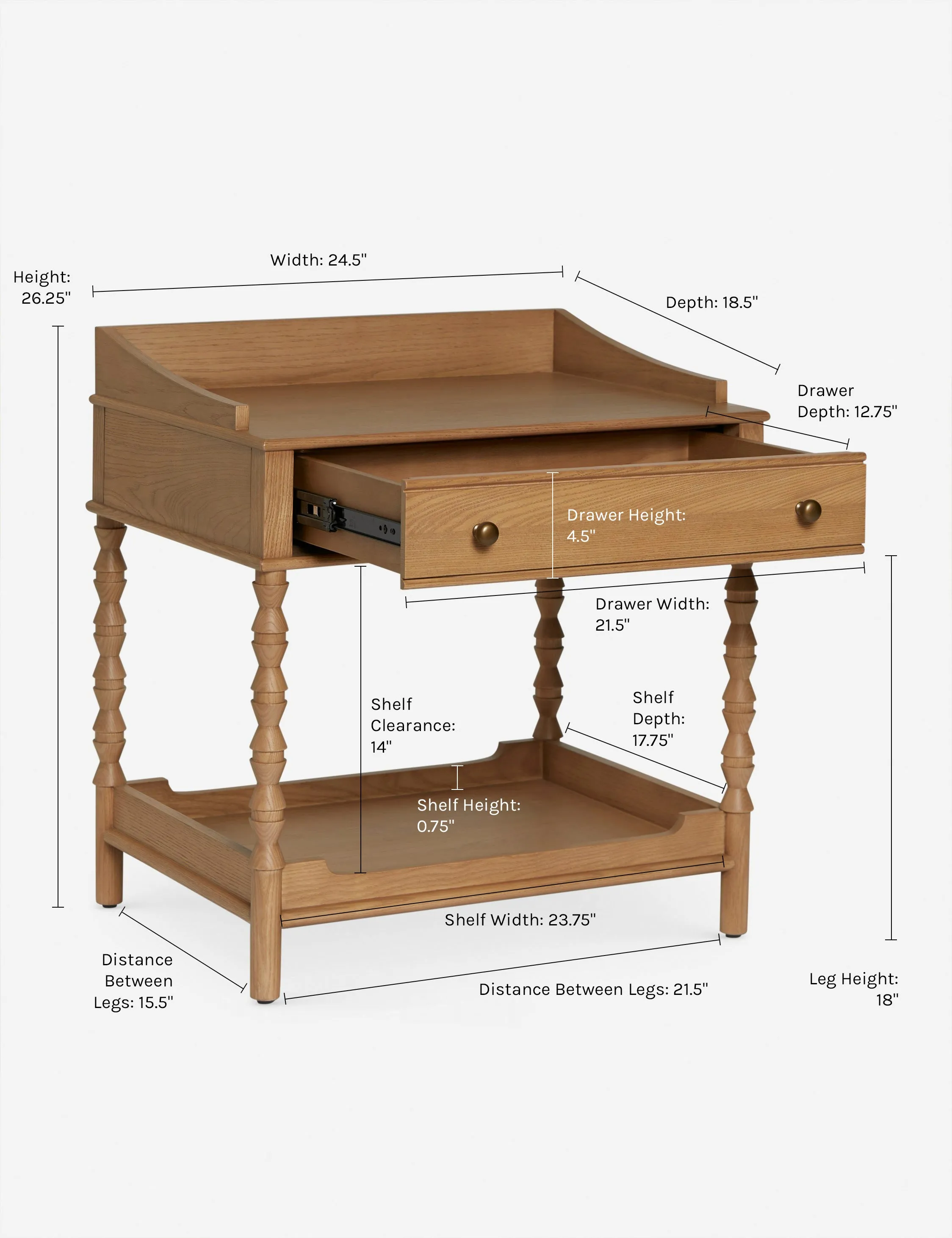 Topia Nightstand by Ginny Macdonald Lulu and Georgia