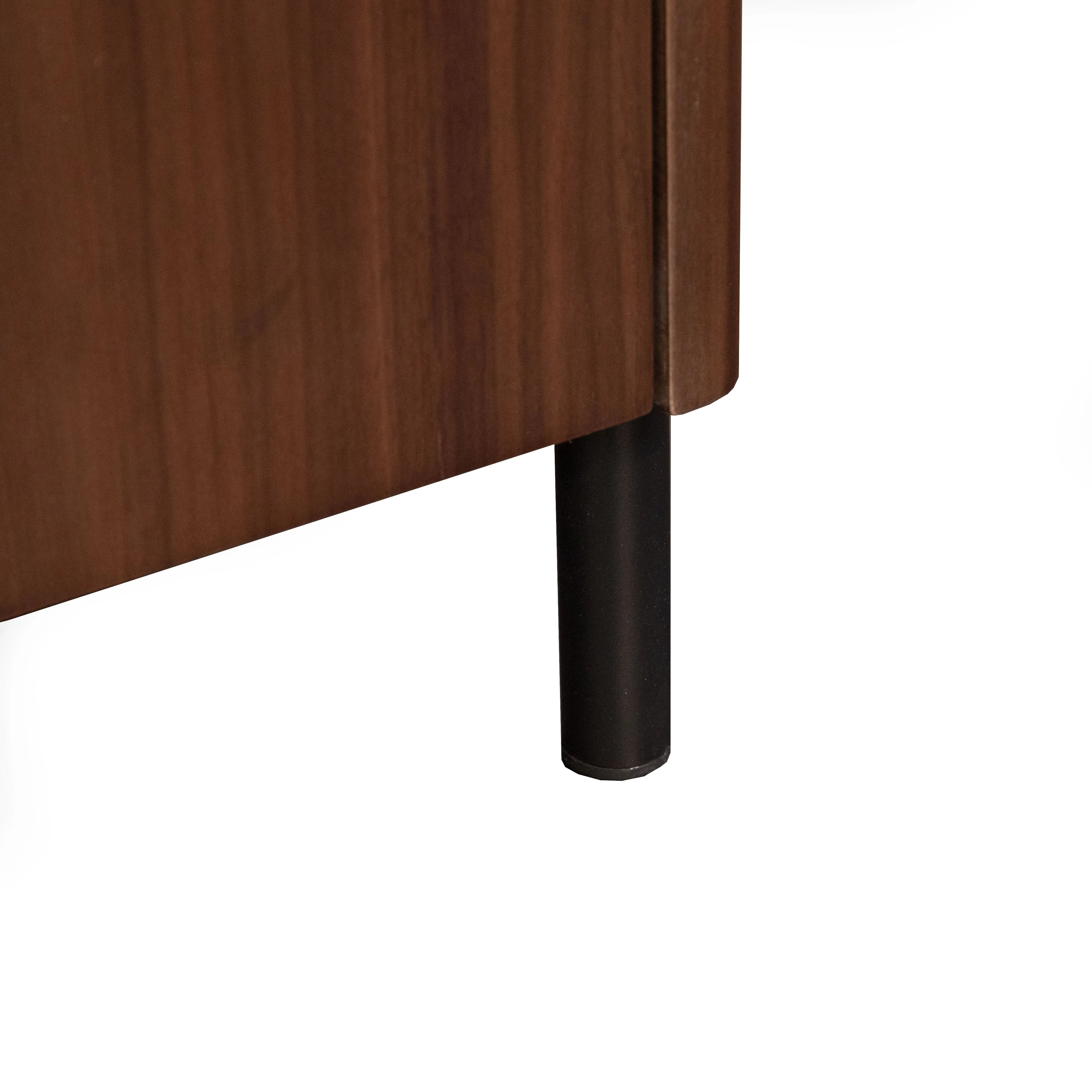 Turin - Sideboard In Walnut With White Ceramic Top