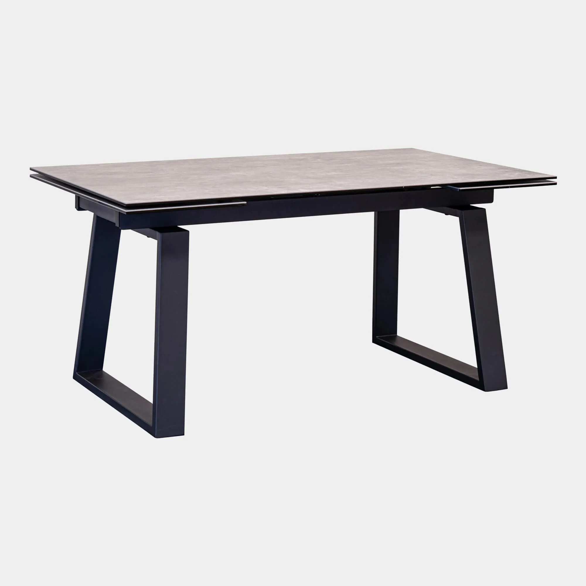 Valdone - 160cm Extending Dining Table Cement Ceramic Top