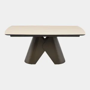 Verona - 180cm Extending Dining Table With Cream Ceramic Top