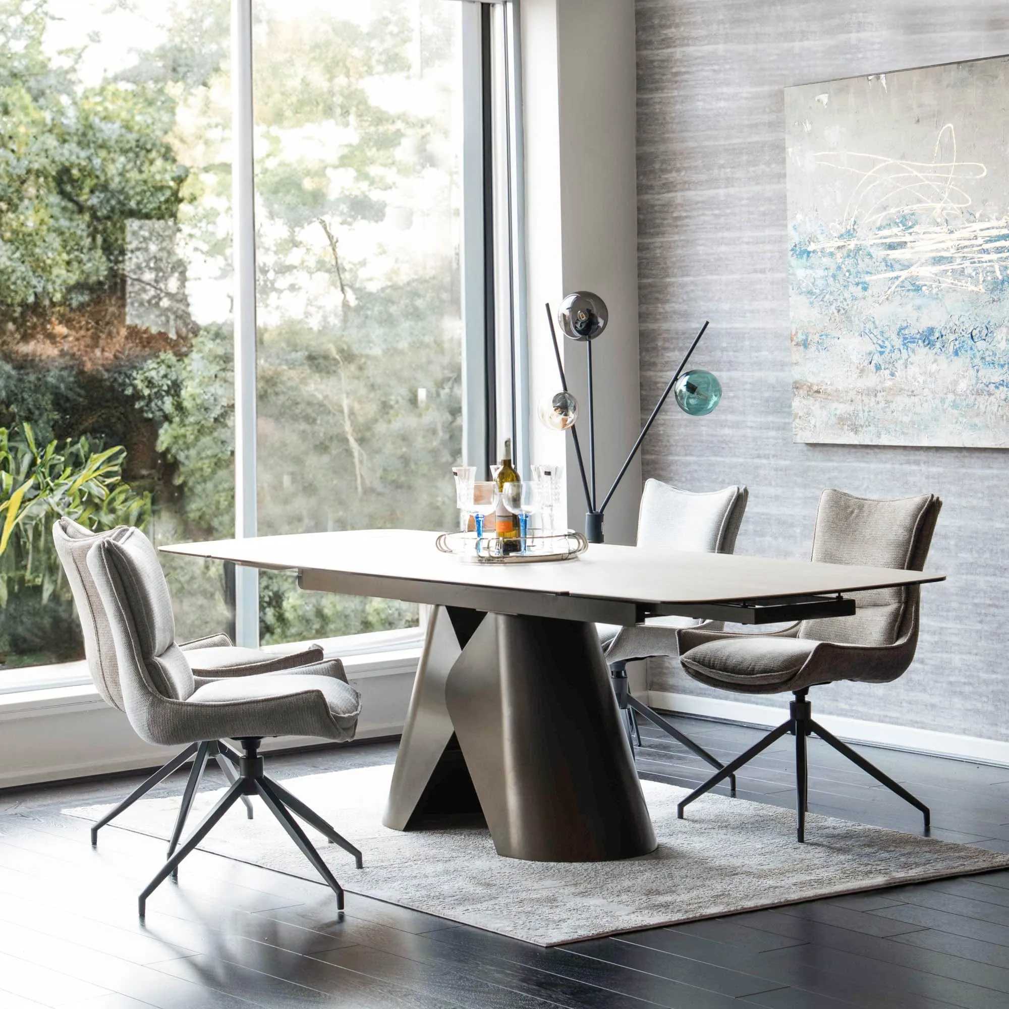 Verona - 180cm Extending Dining Table With Cream Ceramic Top