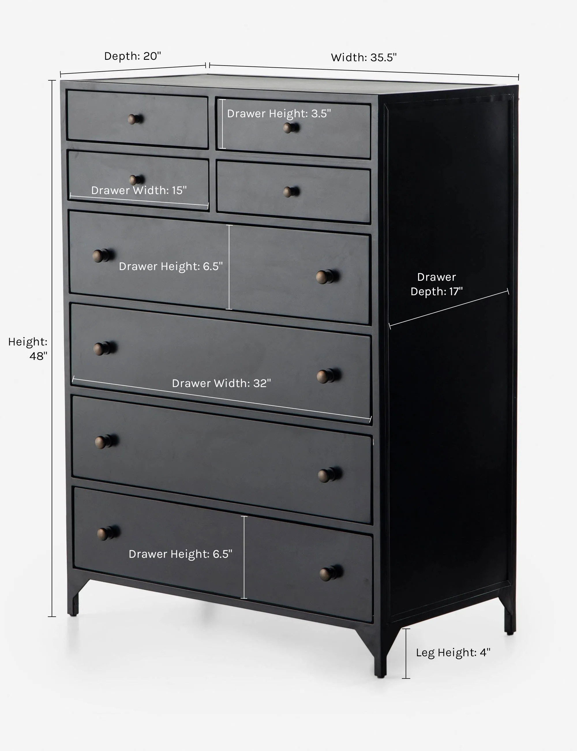 Verruca Tall Dresser Lulu and Georgia